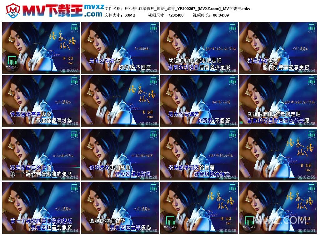 庄心妍-独家孤独_国语_流行_YF200257